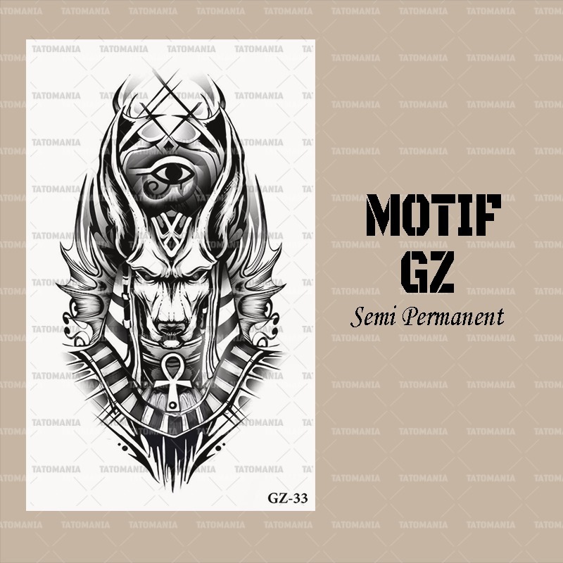 stiker tatto temporer semi permanen GZ 33 - tattooinkk