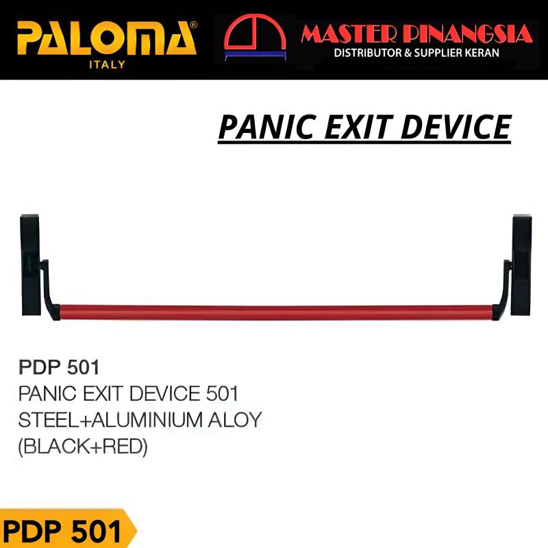 Panic Exit Device PALOMA PDP 501 Handle Pintu Darurat Emergency