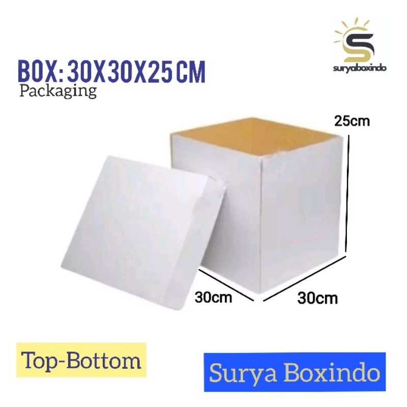 

Box 30x30x35 cm{ pelangi 4}/Puding/Kardus/Top /Bott/Packaging