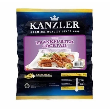 

KANZLER Sosis Frankfurter Cocktail 500g (Sosis Ayam)