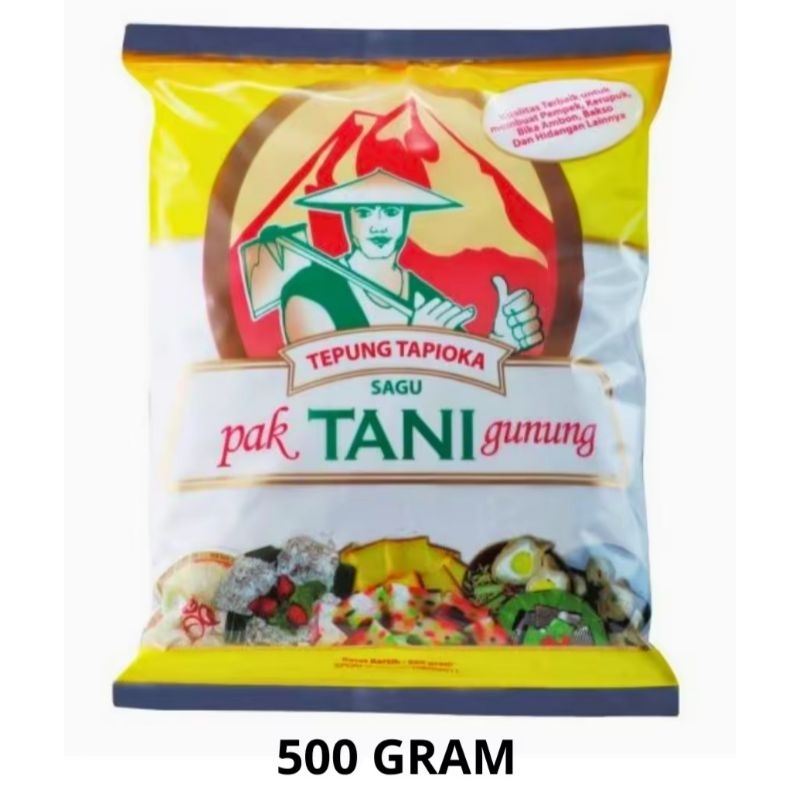 

Tepung Tapioka Cap Pak Tani Gunung 500 Gram