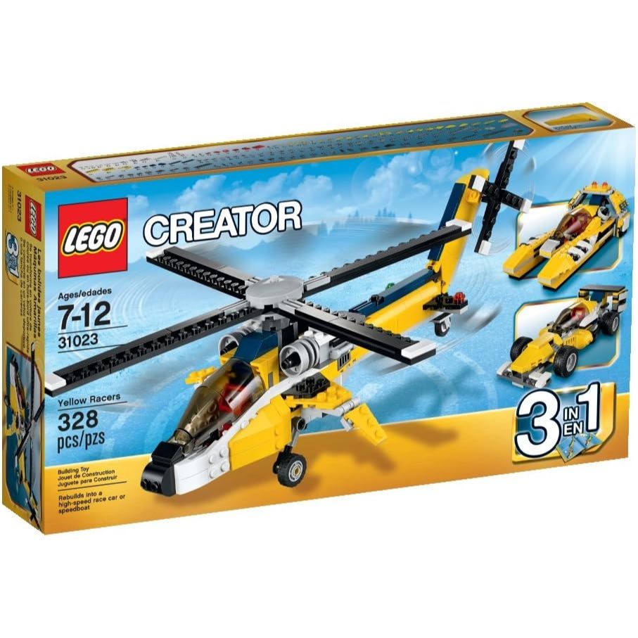 Lego Creator 31023 Yellow Racers Bricks Balok Mainan Anak Hadiah Lego Helikopter Original