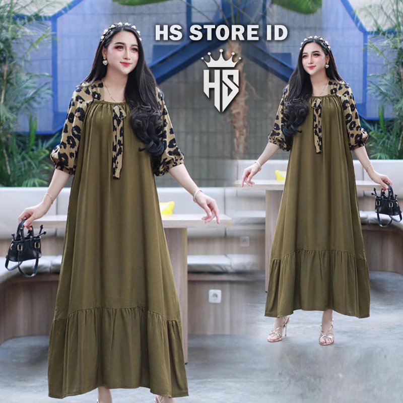 HS-STORE-ID | Daster Wanita Kekinian Terbaru VIRAL Terusan Wanita Casual Dress Daster Harian Motif E