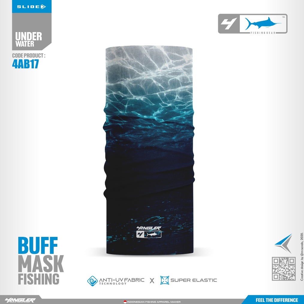 KODE B6T3 Bandana Mancing 4ANGLER  Buff Mancing 4ANGLER  UNDERWATER