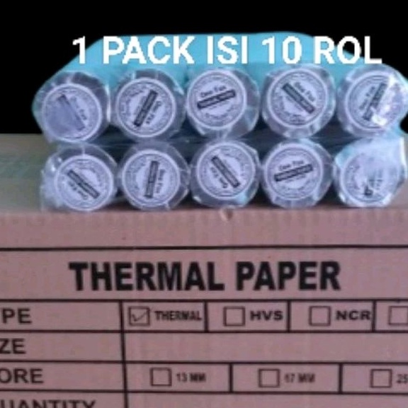 

Dapatkan Hari Ini kertas kasir thermal 58x3mm paket 1Roll