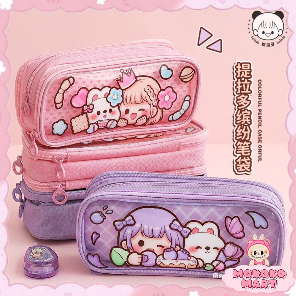 

MM Kotak Pensil Dodogirl 3 In 1/ Tempat Pena Pulpen Aesthetic Tempat Pensil Lucu Alat Tulis TLD125