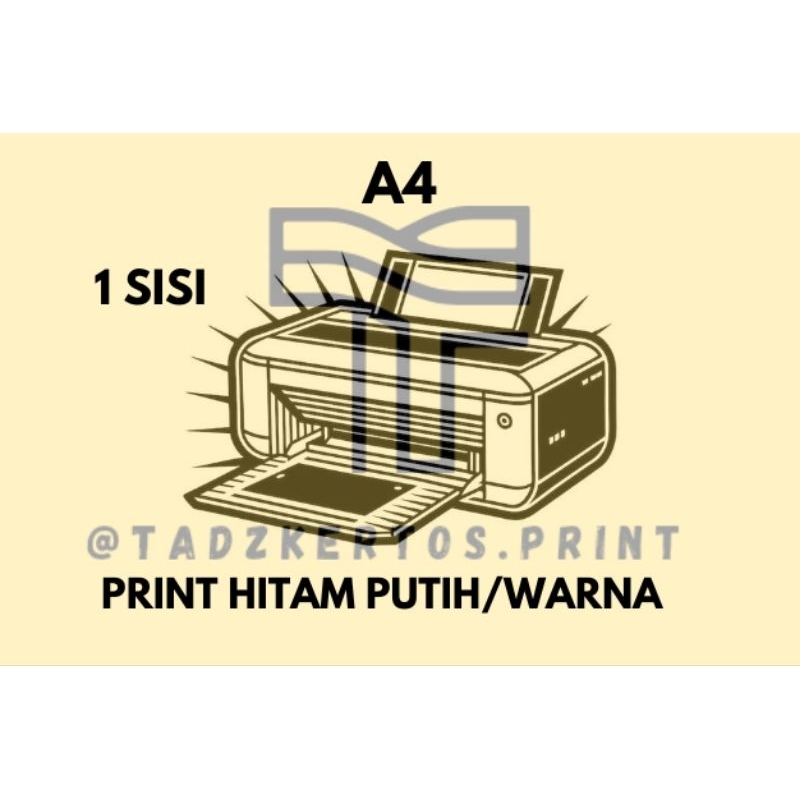 Jasa Print A4 1 Sisi Hitam Putih/Warna
