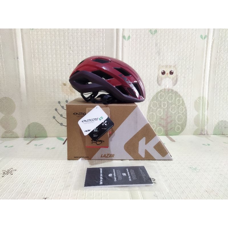 Lazer Strada KinetiCore Merah Helm Sepeda Road Bike RB not met kask bell abus