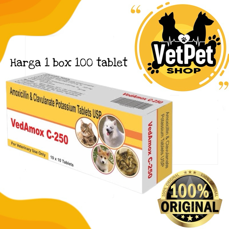 Vedamox C- 250 Harga 1 box isi 100 tablet Original