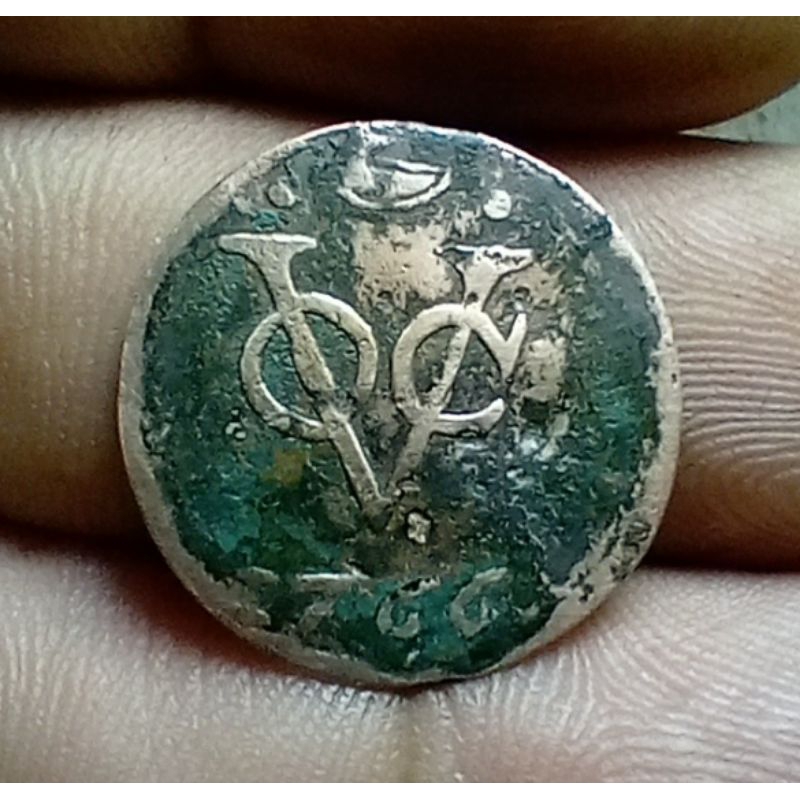 Koin VOC 1 Duit West Friesland 1766 Local Copy