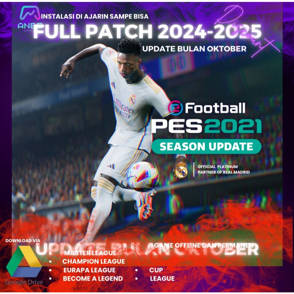 PES 2021 FULL PATCH 2024 - 2025 | Game PC Terbaik