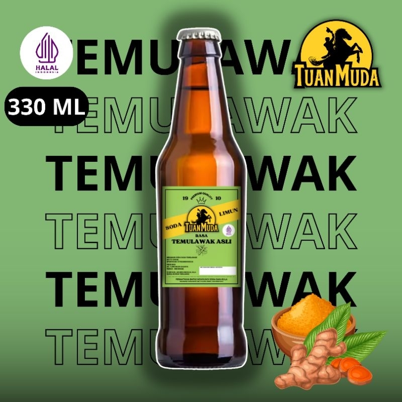 

Limun Tuan Muda Temulawak Murah | Minuman Soda Klasik Nostalgia 330ml halal termurah (Botol Kaca)