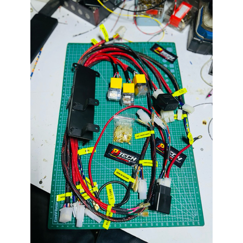 kabel body cb tatanan paket lengkap set alarm