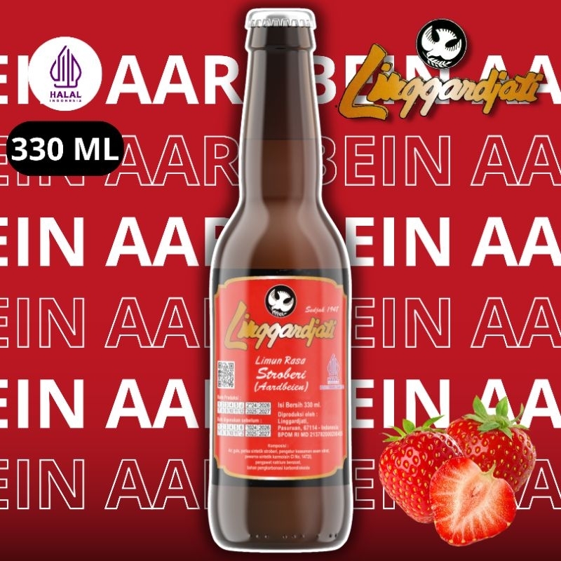 

Limun Linggarjati Strawberry Murah | Minuman Soda Jadul linggardjati 330ml halal termurah