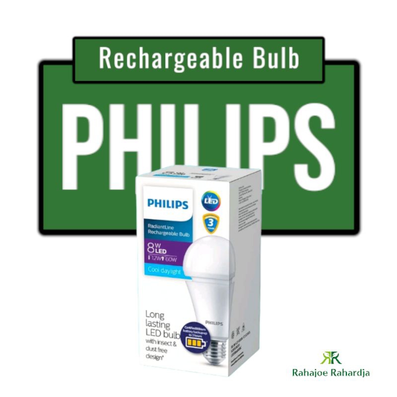 Philips Rechargeable Radiantline 8W/11W - Lampu Led Emergency