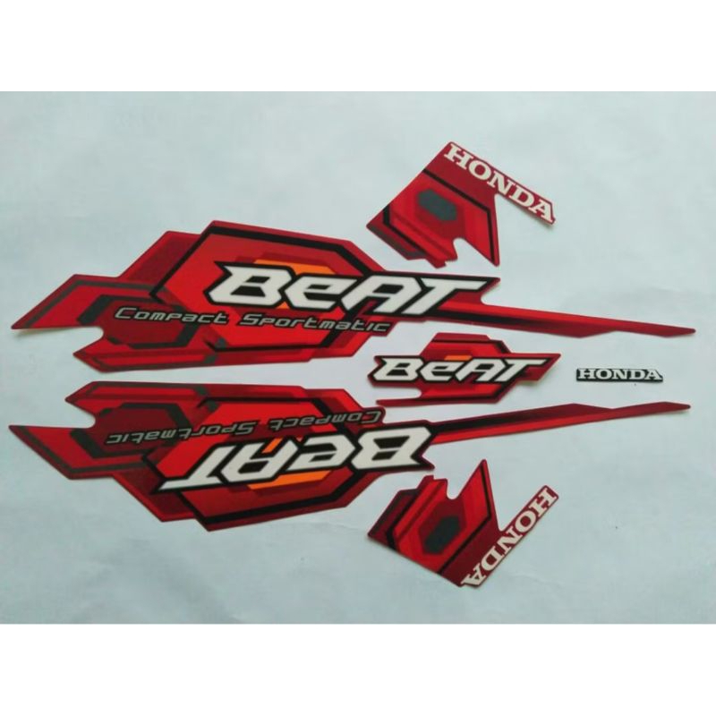 striping Honda beat karbu merah 2008