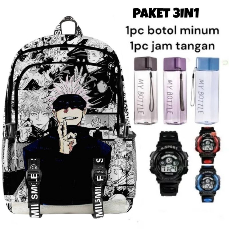 Tas ransel anak laki-laki SD SMP Tas anak cowok SD karakter Batman - tas anak