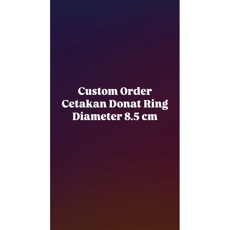 

Custom Cutter Ring Diameter 8.5 cm