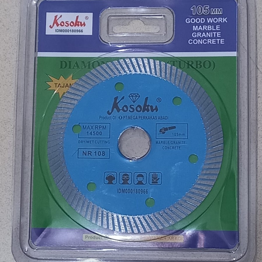 Potong Keramik Kosoku Turbo Thin Blue NR 108