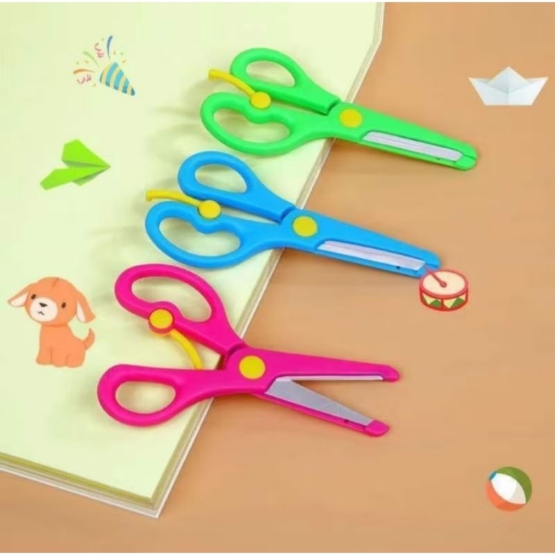 

Gunting kertas mini anak + pengaman