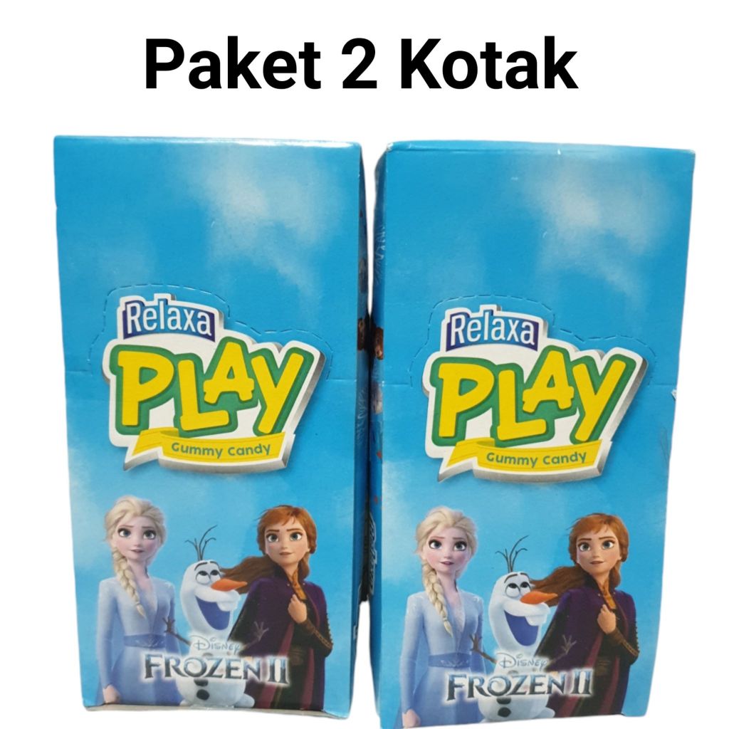 

PAKET 2 KOTAK PERMEN RELAXA PLAY FROZEN GUMMY CANDY