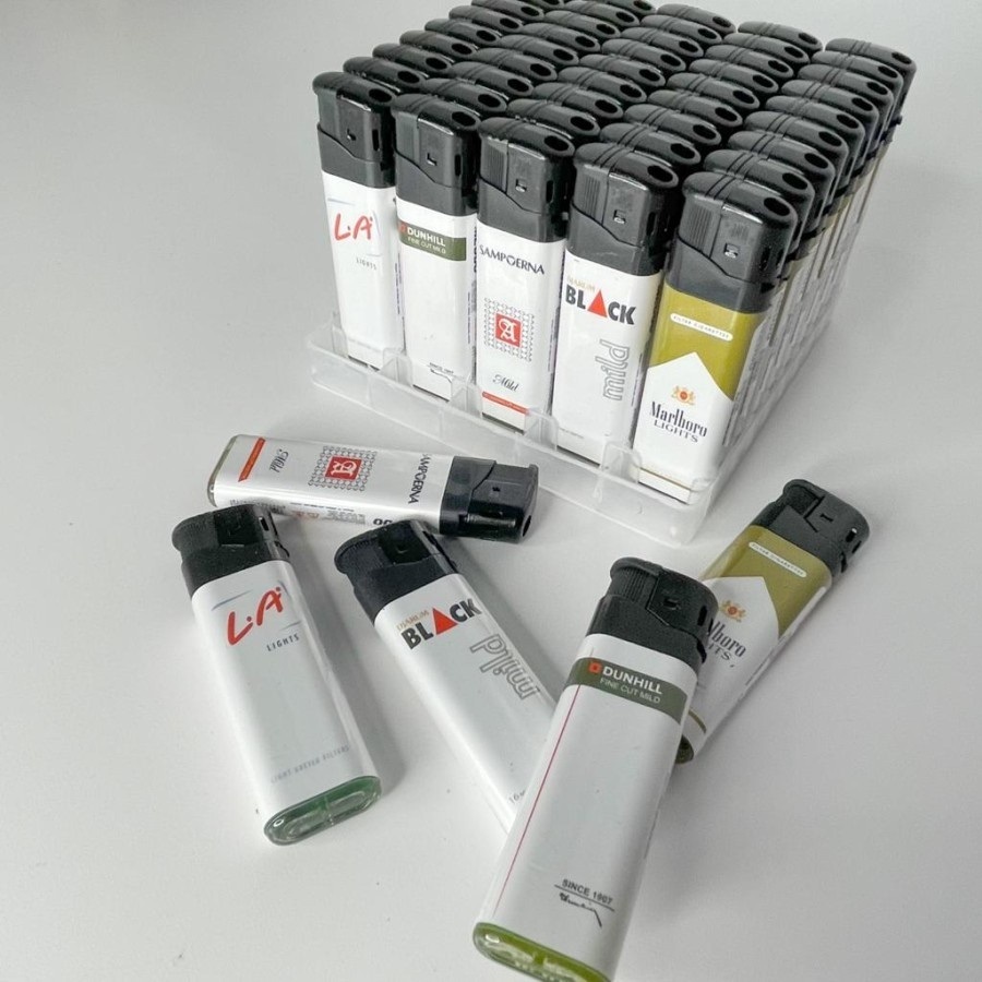 1 pcs - Korek Gas Magnet/Korek Bergambar Motif Rokok/Korek Api Gas Elektrik/Korek Gas Neolite/Korek 