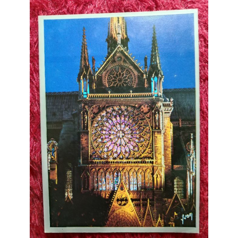 

Post card Perancis Paris notre dame UN USED