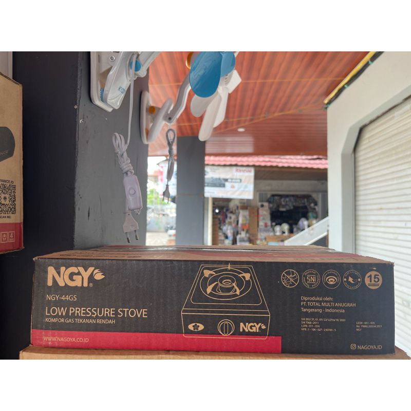 Nagoya Kompor Gas 1 Tungku NGY-44GS - Stain-Free Coated Steel