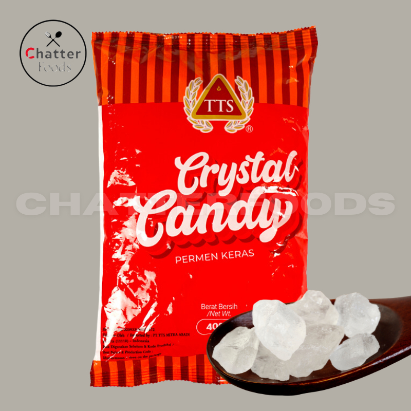 

TTS Crystal Candy ( Gula Batu ) (400 Gr) / Lump Rock Sugar Small 400gr/ Gula Batu Kristal / Gula Batu Kecil China