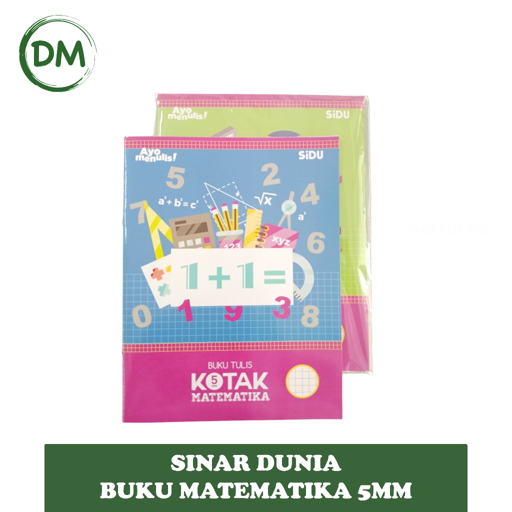 

SIDU BUKU KOTAK KECIL 5MM BUKU MATEMATIKA