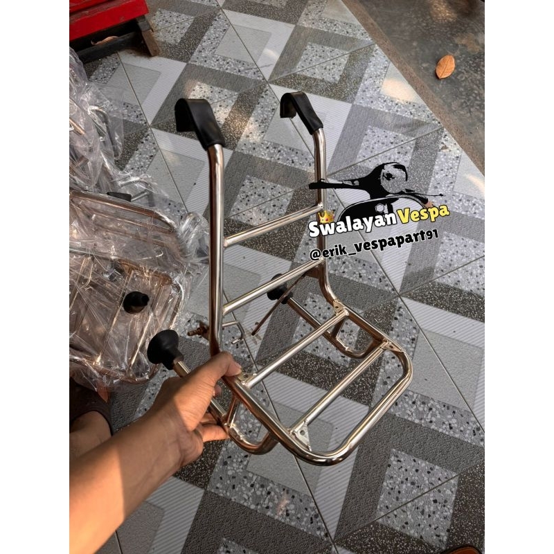 rak depan vespa frontrak vespa px ps excell super sprint vbb