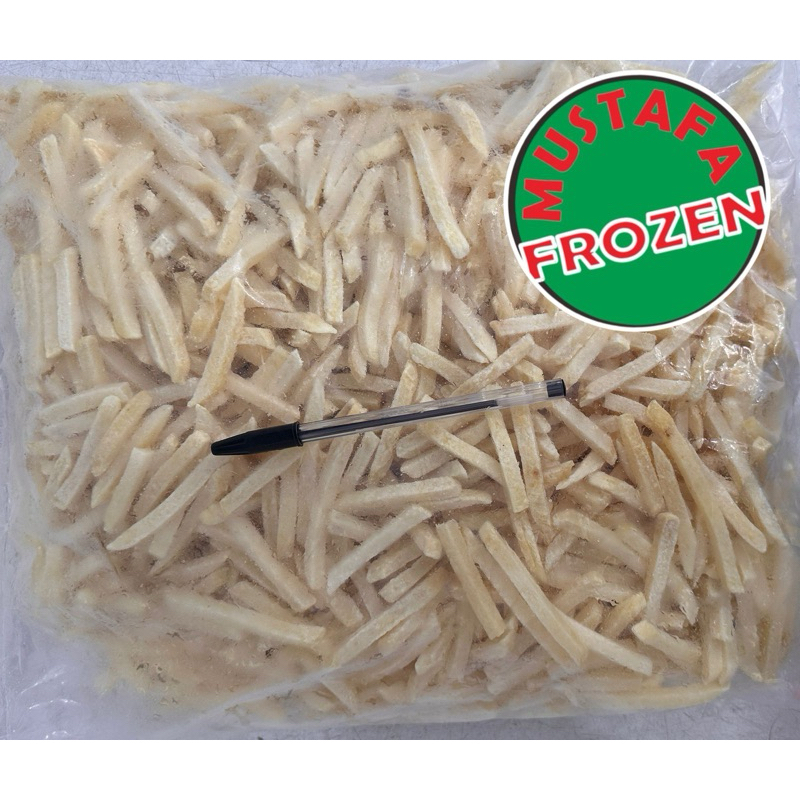 

Kentang goreng beku 2.5kg pack polos shoestring