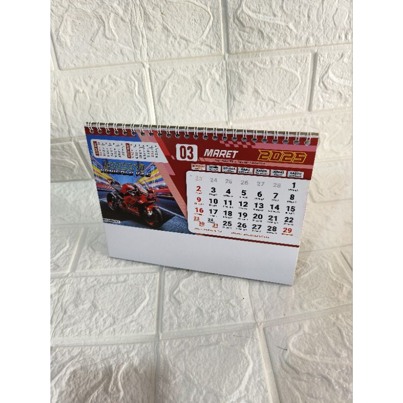 

KALENDER MEJA 2025 STANDART (MOTOR)