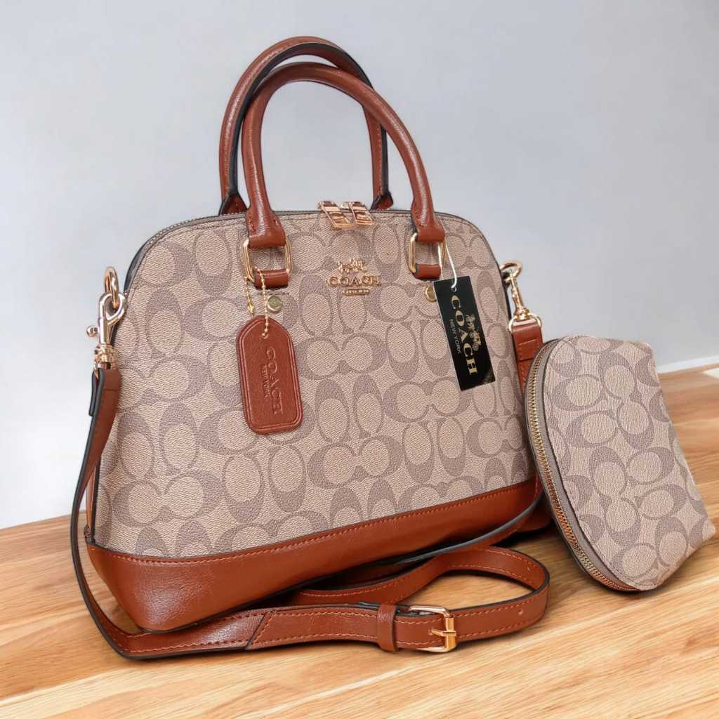 Tas wanita selempang terbaru almas COC besar set dompet