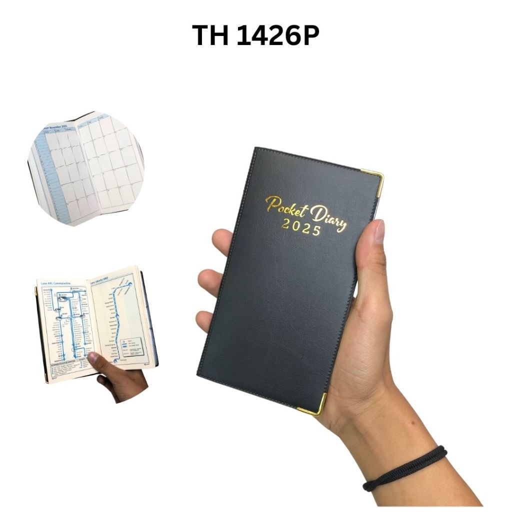

Buku Agenda Mini Pocket Diary 1426P & 1426C Pocket Diary 2025 Ukuran A6 Soft Cover TH25