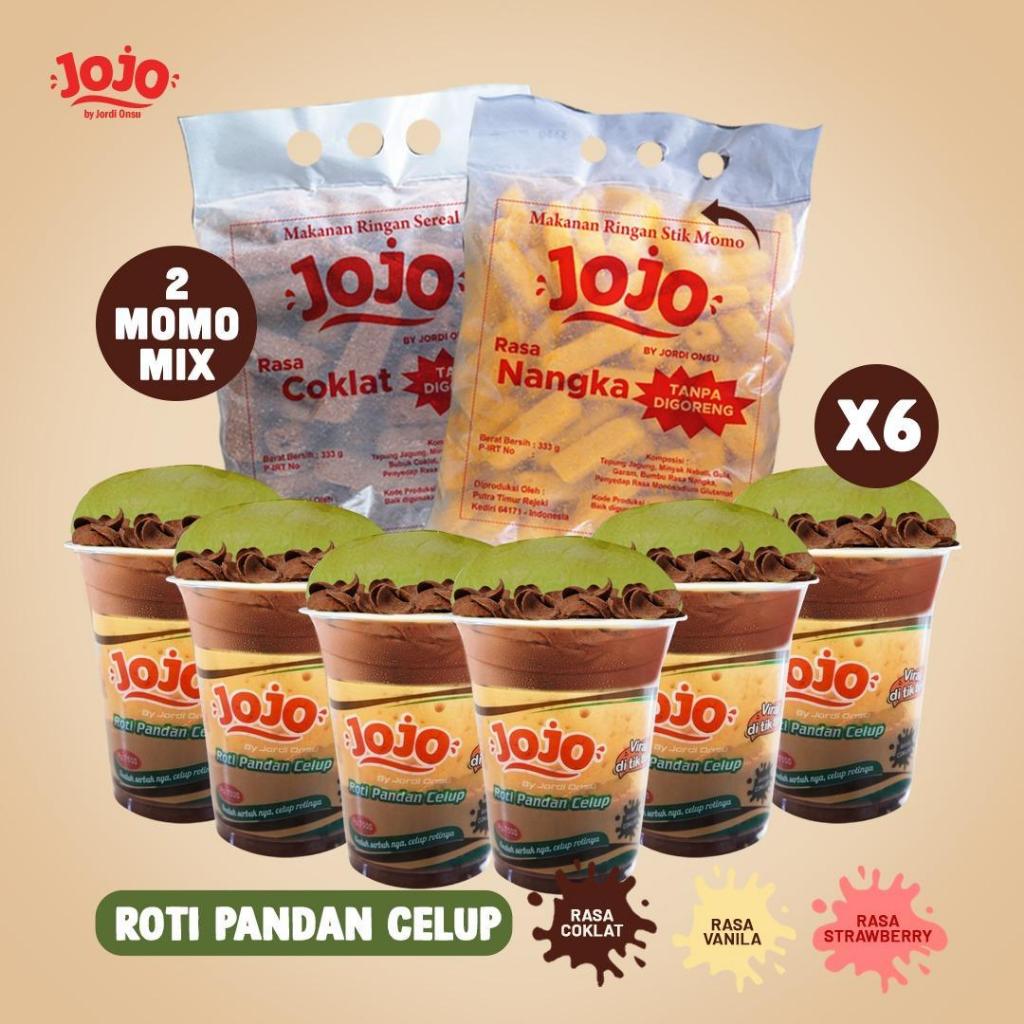 

(JRD) PAKET HEMAT SNACK MOMO 250g 2 (momo coklat & nangka) + 6PCS CELUP (coklat 2, vanila 2, strawberry 2)