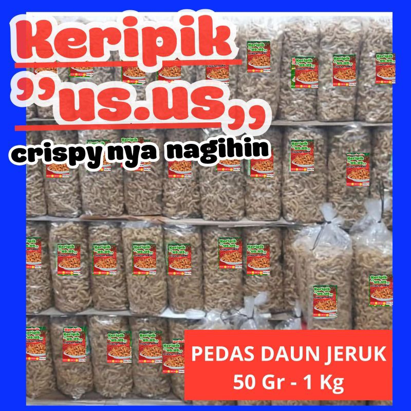 

keripik usus ayam bumbu pedas daun jeruk ( Bumbu Bali) 50 gram, 100 gram