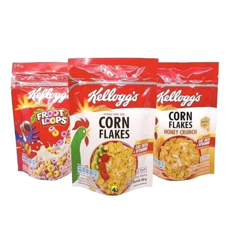 

Kelloggs Corn Flakes 60 gr | Kelloggs Froot Loops 55 gr