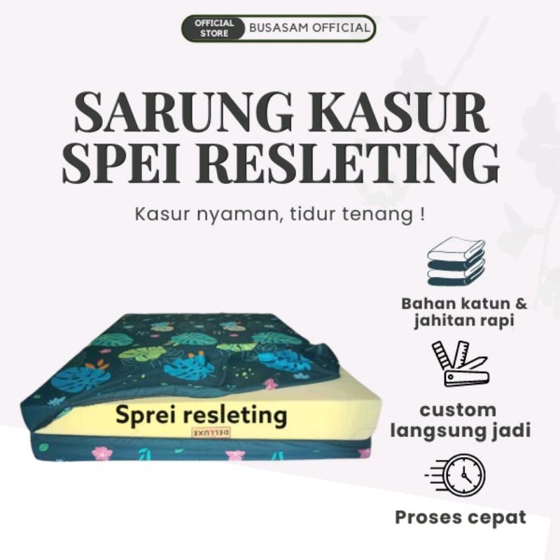 Fayanggrey- SPREI RESLETING 120X200 SARUNG KASUR COVER BUSA