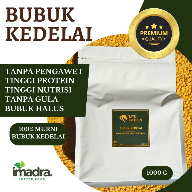 

Tate Protein Kedelai | Soya Protein | Soy Powder | Kedelai Bubuk 1000 Gr | 1 Kg