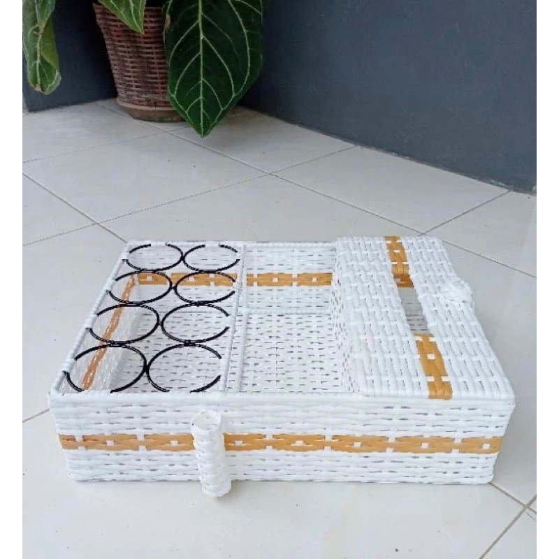 PROMO TEMPAT TISU DAN TEMPAT SNACK /TEMPAT AQUA GELAS 3 IN 1 /TEMPAT TISU/TEMPAT SNACK/TEMPAT AQUA G