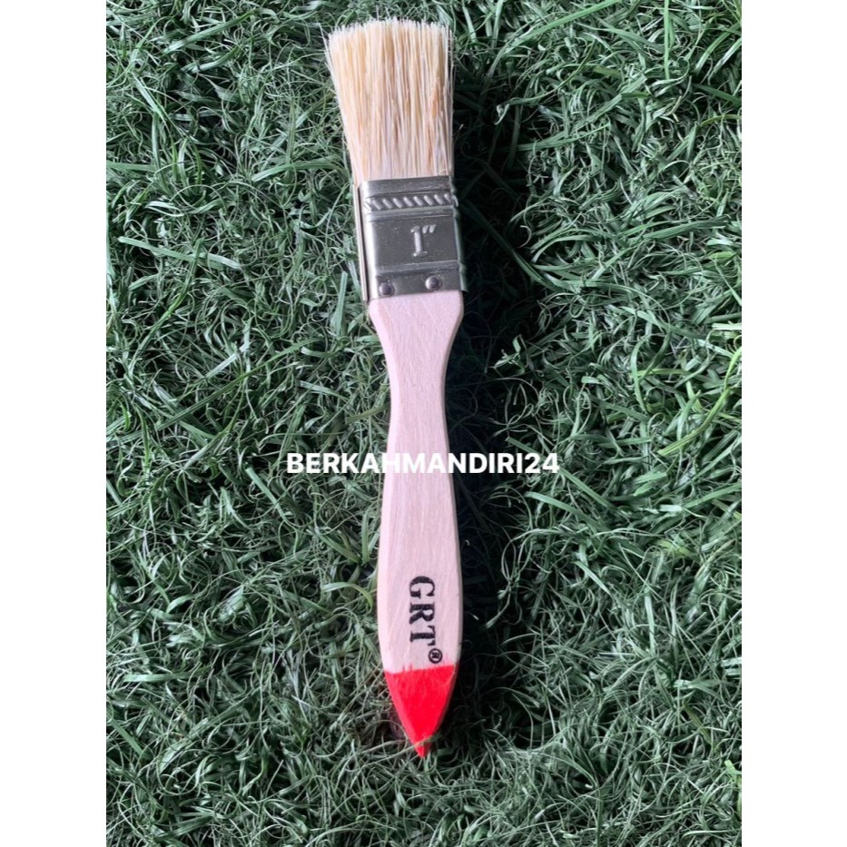 Kuas Kecil Sikat Serbaguna 25.4mm Kuas Kayu Pembersih Debu Kotoran