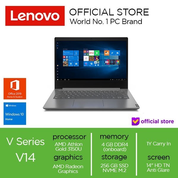 Lenovo V14 ADA Athlon Gold 3150U 4GB 256GB SSD W10+OHS