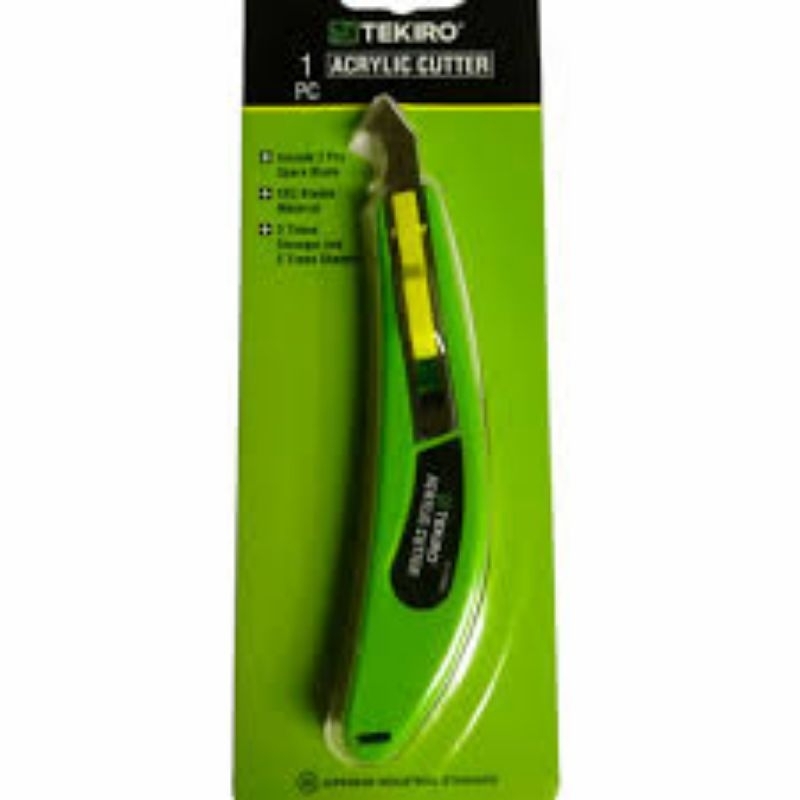 

Pisau Cutter Acrylic 10mm TEKIRO Potong Plastik Akrilik Mika
