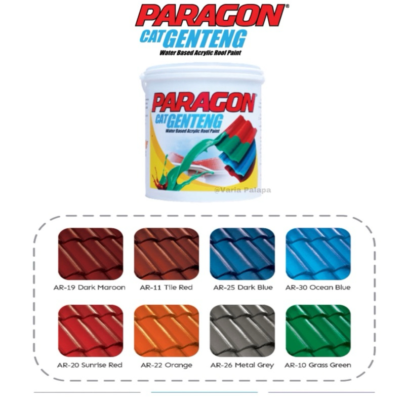 CAT GENTENG SENG PARAGON 4KG || 1KG CET GALVALUM SPANDEK ASBES TALANG GALVANIS BETON TANAH LIAT META