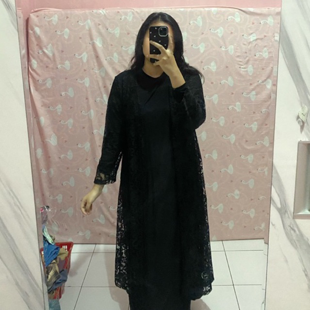 preloved dress brukat/outer brukat