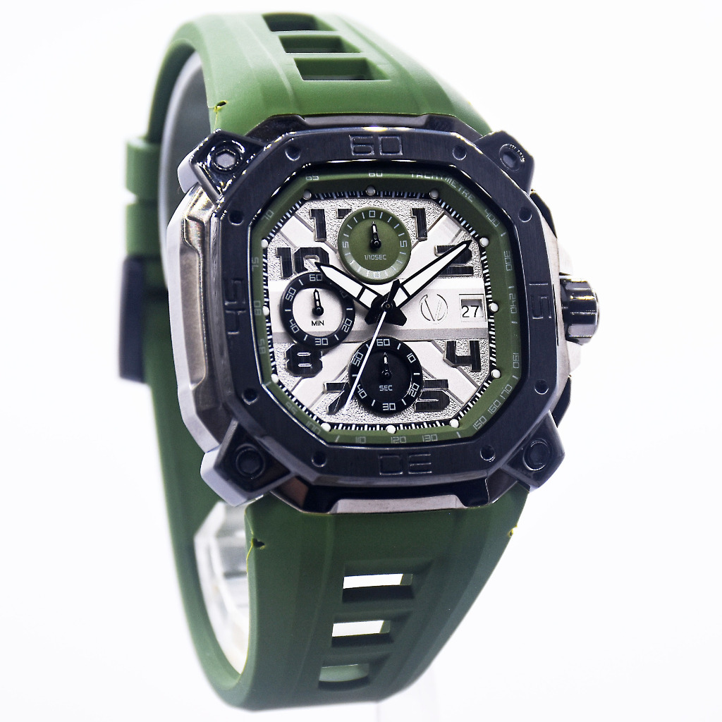 Jam Tangan Pria CV 63033G-36 L-GUN/GRN Original Garansi Resmi