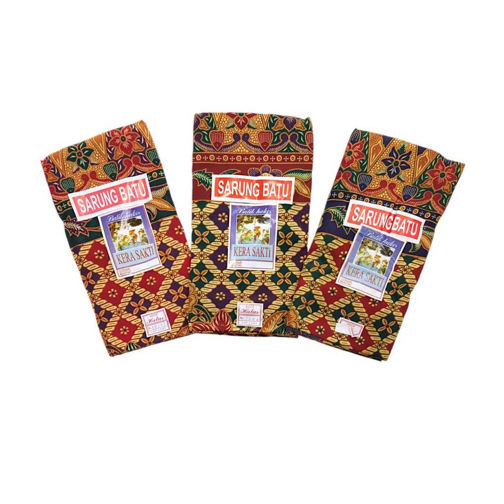 Sarung Batu Kerasakti / Sarung Batu Perempuan Kerasakti / Sewek Sarung Wanita/Pria KAIN SARUNG BATIK