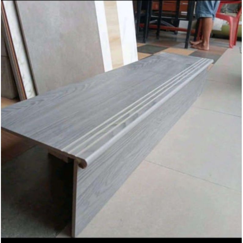 GRANIT TANGGA 30x100 30x120 30x90 warna abu motif kayu custom ukuran motif list plint