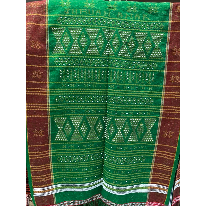 Ulos Sadum Toba Full Simata Atau Ulos Sadum Raja Jumbo/Hijau